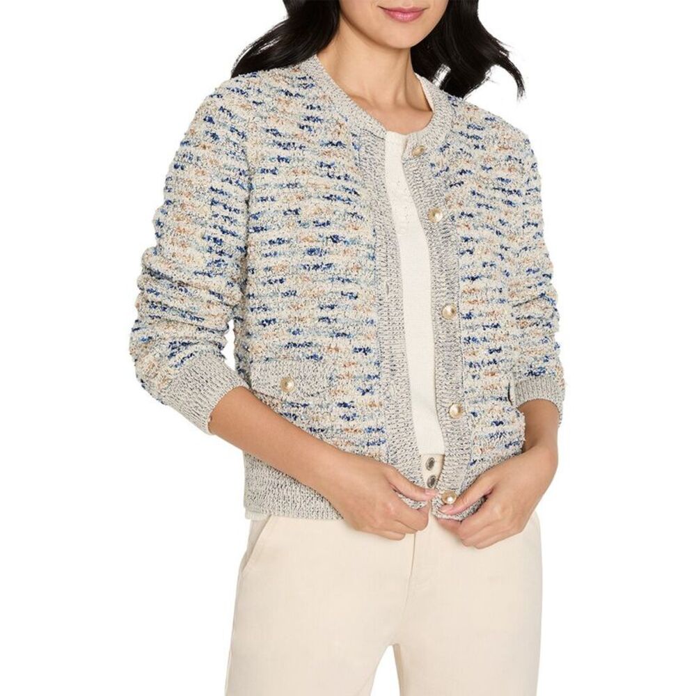 Nic+Zoe Womens Petite Always Shining Knit Jacket